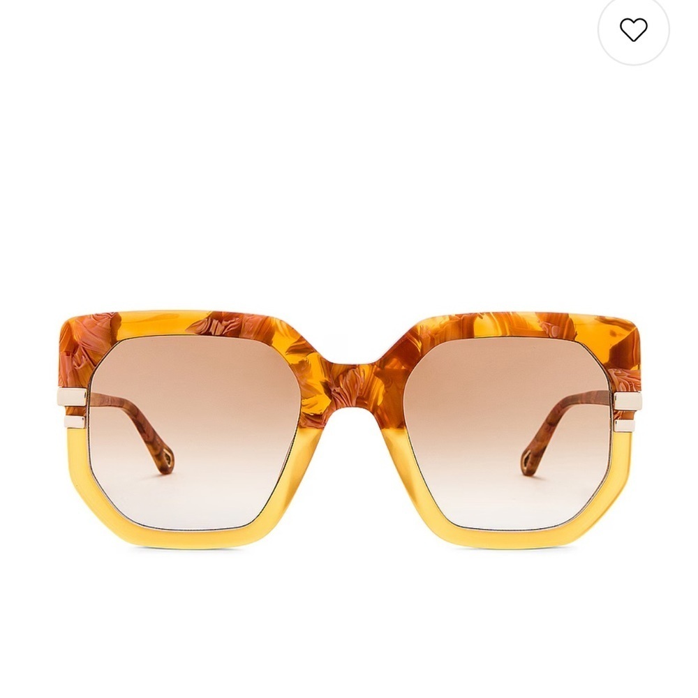 LIKE NEW $500 MSRP CHLOE West Butterfly Sunglasses in Brown